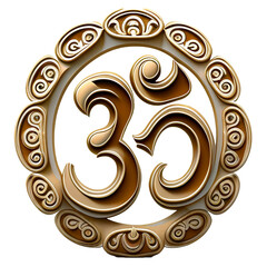Indian Hindu Om symbol, Ohm symbol transparent background