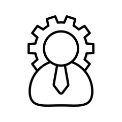 Manager icon. sign for mobile concept and web design. vector illustration