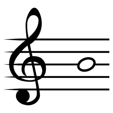 Note Ci H Music Staff Lines G Clef Solfege Note