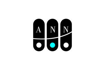 ANN LETTER and ALPHABET LOGO DESIGN