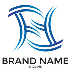 F and H combine abustrac looking logo