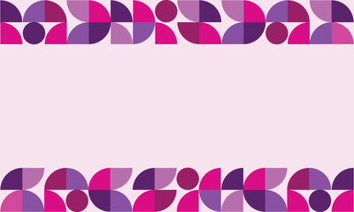 Mosaic Geometric Background Pattern. Abstract Minimalist Banner