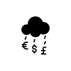 Money Rain icon in vector. Logotype