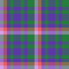Pattern plaid fabric. Check background tartan. Vector textile texture seamless.