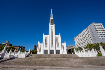 Cathedral of Our Lady of the Immaculate Conception in downtown Maputo, completed in 1944, during...