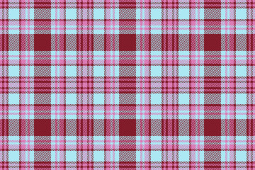 Seamless textile plaid. Check vector background. Fabric tartan texture pattern.