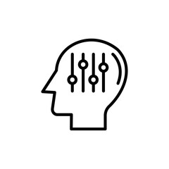 SEO Mind icon in vector. Logotype