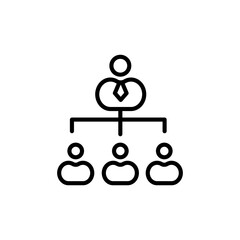 Business Hierarchy icon in vector. Logotype
