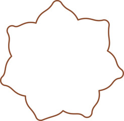 Mehendi flat icon Indian body art ornaments Decoration