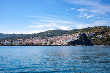 Fototapeta premium Skopelos town on Skopelos island, Greece 