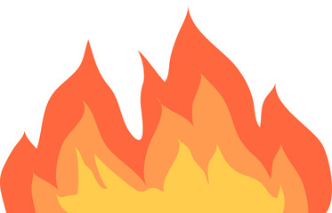 Fire flat icon Natural disaster