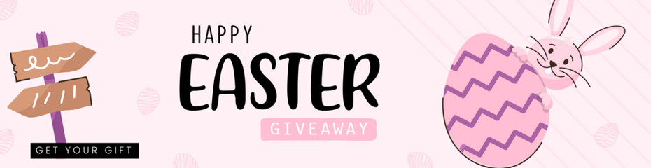 Check this easter competition flat design 