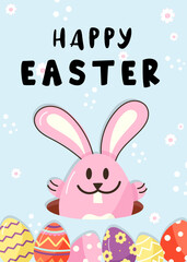 Take a look at flat design of easter greeting card 