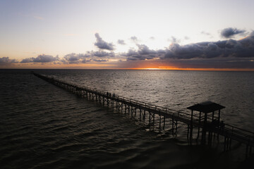 Praia Do laranjal no nascer do Sol