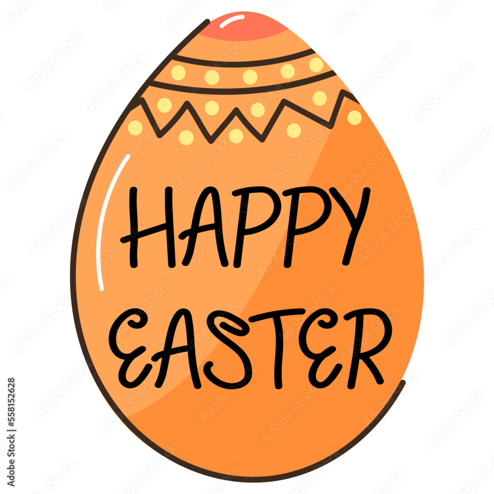 Poster Take a look at flat design of easter greeting card 