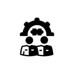 Problem Solving Team icon in vector. Logotype