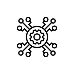 Obraz premium Service Network icon in vector. Logotype