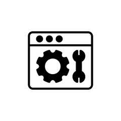 SEO Maintenance icon in vector. Logotype