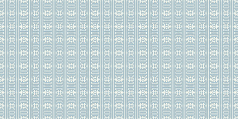 Decorative seamless pattern with ornament on blue background. vector image