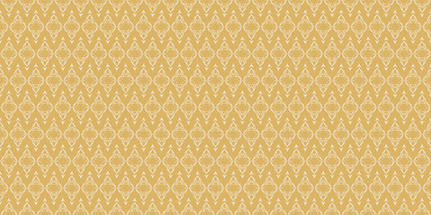 Seamless pattern with decorative ornament on golden background. vector image