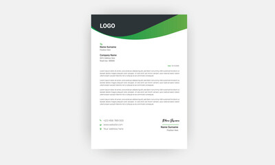 Simple Creative Letterhead Template Design