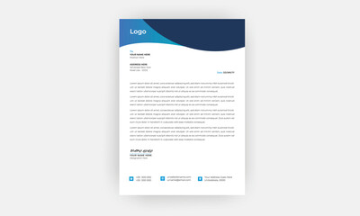 Simple Creative Letterhead Template Design