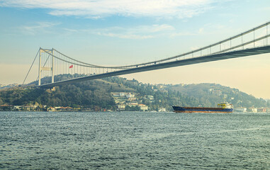 01,01,2022,Istanbul,TurkeyDifferent bridges and sea views from the Bosphorus