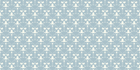 Seamless pattern with stars for background wallpaper design. Used colors are blue and White. Vector graphics.