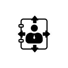 Business Decision Guide icon in vector. Logotype