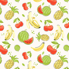 A skillfully crafted design of fruit pattern 