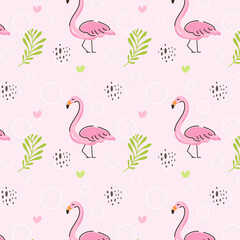 Ready to use design of flamingo pattern 