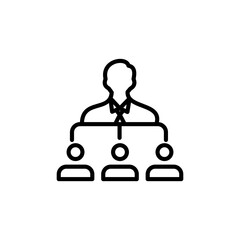 Employee Management icon in vector. Logotype