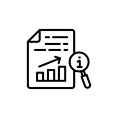 Search Info icon in vector. Logotype