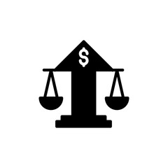 Business Law icon in vector. Logotype