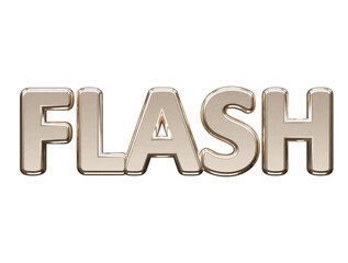 Flash text effect vector illustration 
