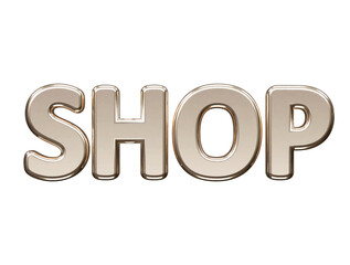 Shop text effect vector illustration 