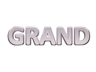 Grand text effect vector illustration 