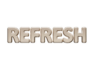 Refresh text effect vector illustration