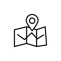 Path icon in vector. Logotype