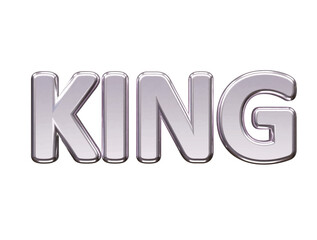 King text effect vector illustration