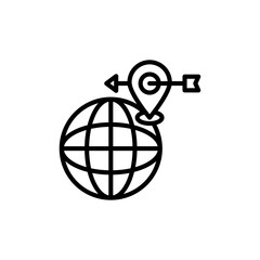 GEO Targeting icon in vector. Logotype