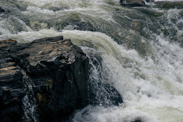 River Water flowing over the rocks,Karnataka,India