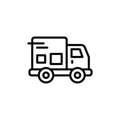 Courier icon in vector. Logotype