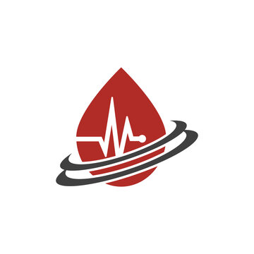 Blood Consult logo designs concept vector, Blood Donation Donor logo template.
