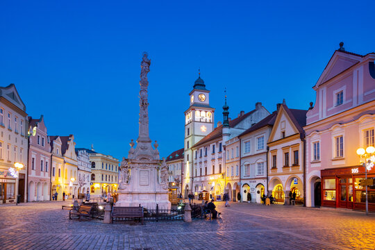  Masaryk square, protected town reserve, town Trebon, South Bohemia, Czech republic