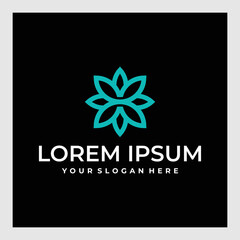 Abstract elegant tree leaf flower logo icon vector design. Universal creative premium symbol. Graceful jewel boutique vector sign.