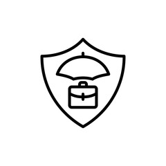 Business Protection icon in vector. Logotype