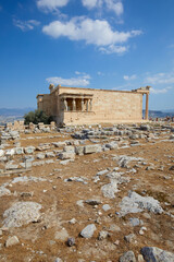 The temple of Erechtheion, Athens, Greece