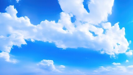Obraz na płótnie Canvas Panorama of blue sky with clouds.