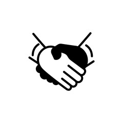 Deal icon in vector. Logotype